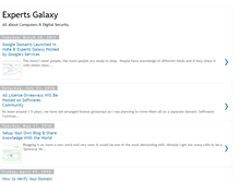 Tablet Screenshot of expertsgalaxy.com